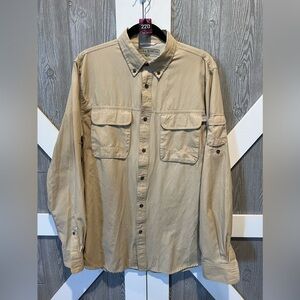 220. Field & Stream Outfitters Brushed Poplin Long Roll-Up Sleeves Shirt